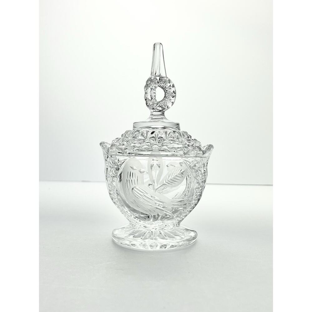 Hofbauer “Byrdes” 5-Piece Crystal Dinnerware Serving Hostess & Decor Set - Picture 4 of 11